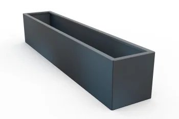 Kovinsko cvetlično korito 30x160x30 cm RAL 7016