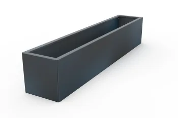 Kovinsko cvetlično korito 30x160x30 cm RAL 7016