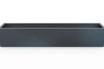 Kovinsko cvetlično korito 30x160x30 cm RAL 7016