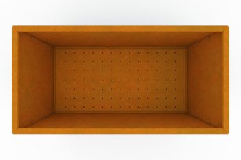 Moderno kovinsko korito za rože - jeklo Corten - dimenzije 60x120x60 cm