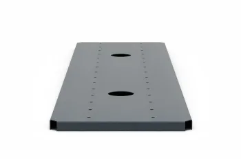 Polica za cvetlično korito 30×120 cm antracit, nizek sprednji pogled