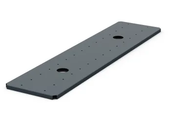 Polica za cvetlično korito 30×120 cm antracit, zgornji pogled