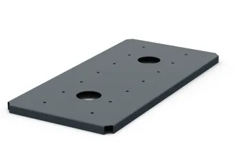 Polica za cvetlično korito 30×60 cm antracit, pogled iz levega kota