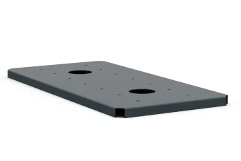 Polica za cvetlično korito 30×60 cm antracit, stranski perspektivni pogled