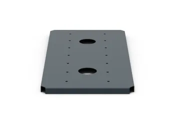 Polica za cvetlično korito 30×60 cm antracit, sprednji pogled