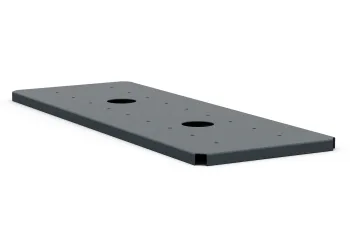 Polica za cvetlično korito 30×80 cm antracit, stranski perspektivni pogled