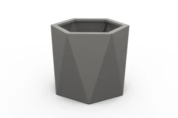 Cvetlično korito HX 40×40 cm RAL9007 FS
