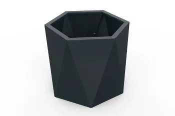 Cvetlično korito HX 50x50 cm RAL7016 FS