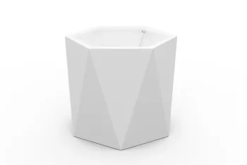 Cvetlično korito HX 50x50 cm RAL9016 FS