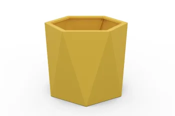 Cvetlično korito HX 50x50 cm RAL1017 FS