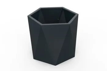 Cvetlično korito HX 60×60 cm RAL7016 FS