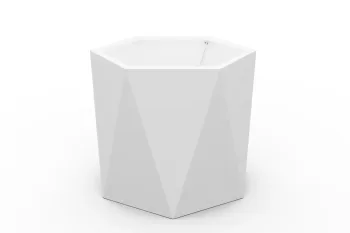 Cvetlično korito HX 60×60 cm RAL9016 FS