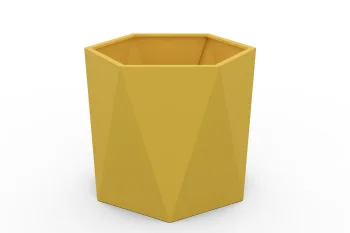 Cvetlično korito HX 80×80 cm RAL1017 FS