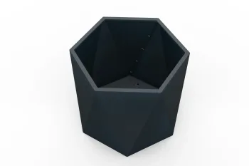 Cvetlično korito HX 80×80 cm RAL7016 FS