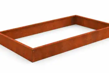 Corten dvignjena greda 100×150×15 cm iz 1,5 mm Corten jekla